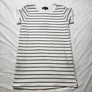 COPY - Lulus NWOT Cafe Society Black and White Striped Shirt Dress